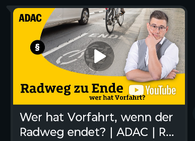 Wer hat Vorfahrt, wenn der Radweg endet? Der Jurist vom Auto-Club weiß es ...