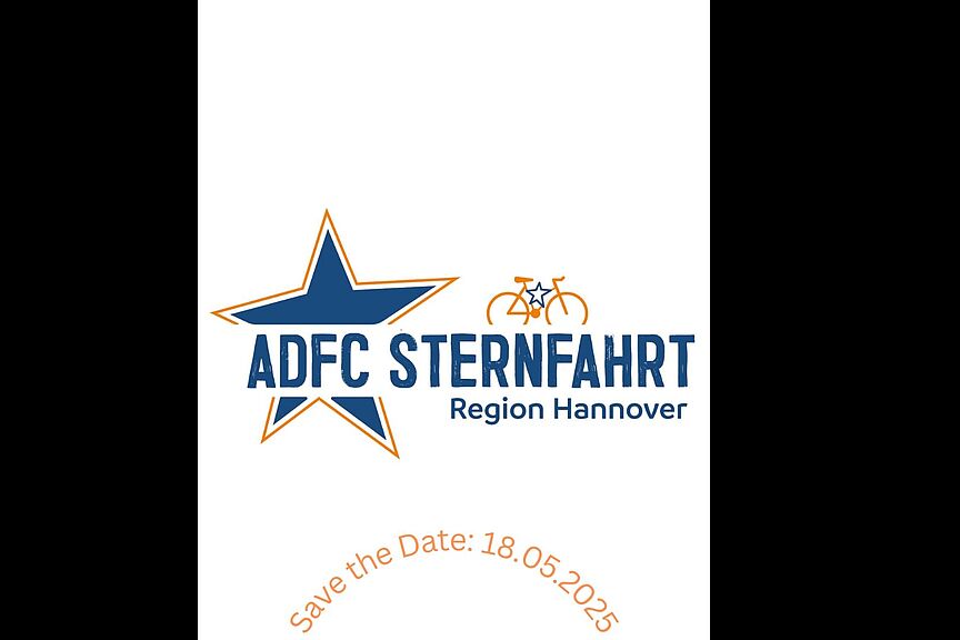 Sterntour 2025 Sonntag, 18. Mai 2025: Fahrrad-Stern-Tour Region Hannover ADFC Region Hannover / ADFC-Ortsgruppe Langenhagen