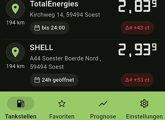 2,93⁹ EURO je Liter: Der Diesel-Preis am 19. September 2026, 10:00 Uhr
