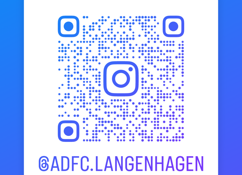 Scan me: Dann landest Du DIREKT beim ADFC Langenhagen bei instagram Scan me: Dann landest Du DIREKT beim ADFC Langenhagen bei instagram