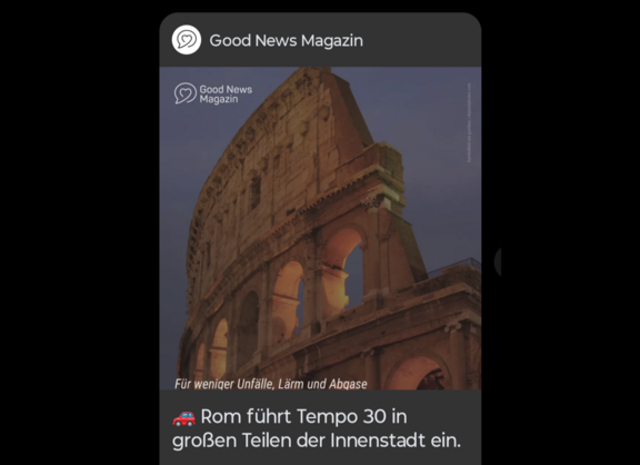 GOODnews fürs Radfahren in Langenhagen: Rom = 30! GOODnews fürs Radfahren in Langenhagen: Rom = 30! - (C) Screenprint GOODnews / ADFC Langenhageb