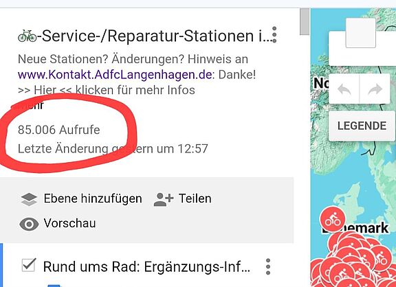 85.000 Klicks: Zwei Mal ein gaaaanz ❤️-liches Danke an  die, die diese Karte besuchten. UND ab die, die  diese Karte unterstützten!