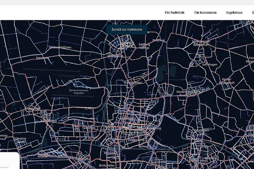 Heatmap Heatmap Stadtradeln Langenhagen 2025