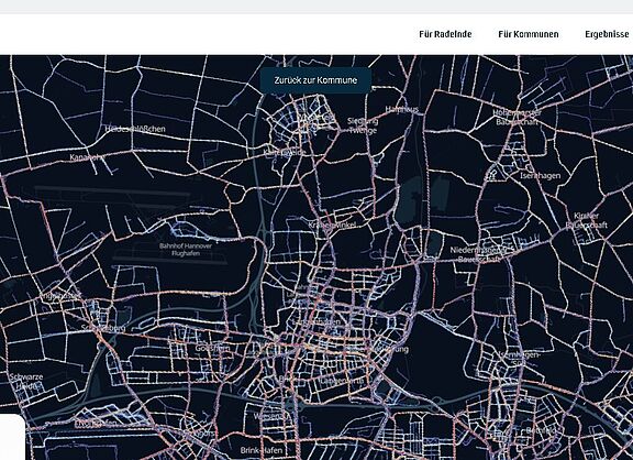 Heatmap Stadtradeln Langenhagen 2025