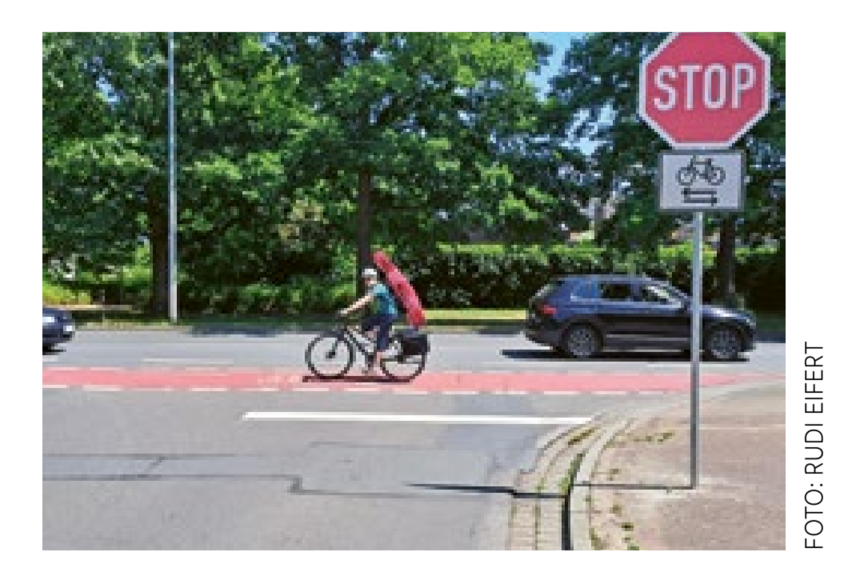 Niederrader Allee Endlich ein STOP-Schild: Stadt Langenhagen verbessert Schutz für Fahrrad-Fahrende