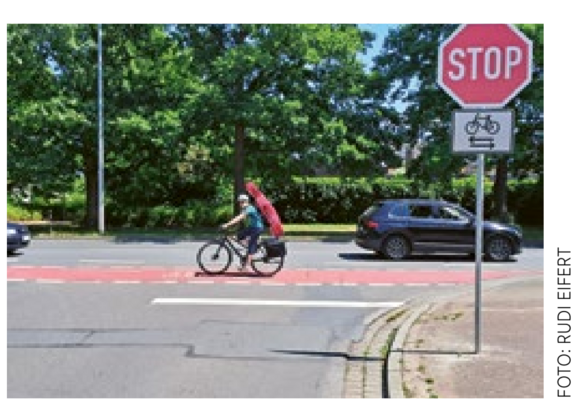 Endlich ein STOP-Schild: Stadt Langenhagen verbessert Schutz für Fahrrad-Fahrende