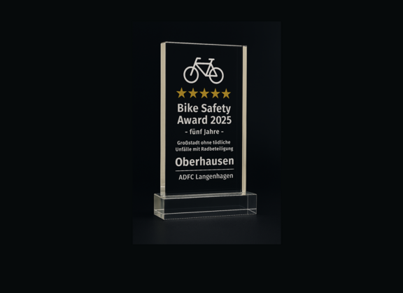 Bike Safety Award Fünf Jahre ohne ... - Urheberrecht: ADFC Langenhagen / Copilot