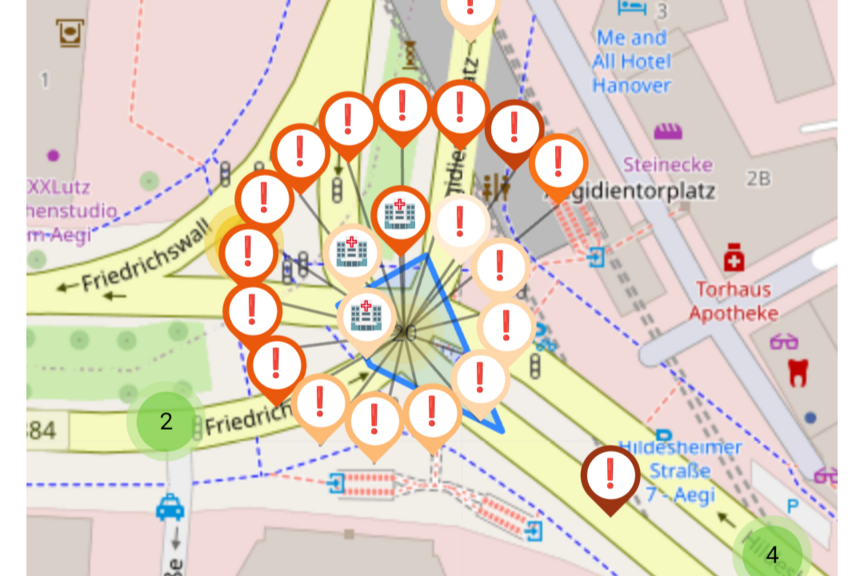 Aegi Dringend: Unfallschwerpunkt Aegi Hannover, Abzweig Lavesallee / Hildesheimer Straße: Was macht die Landeshauptstadt Hannover? Blitzer? Änderungen an der Ampel? ...?