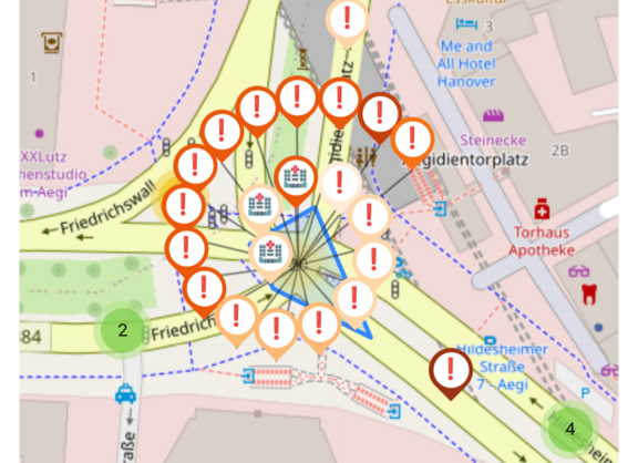 Dringend: Unfallschwerpunkt Aegi Hannover, Abzweig Lavesallee / Hildesheimer Straße: Was macht die Landeshauptstadt Hannover? Blitzer? Änderungen an der Ampel? ...?