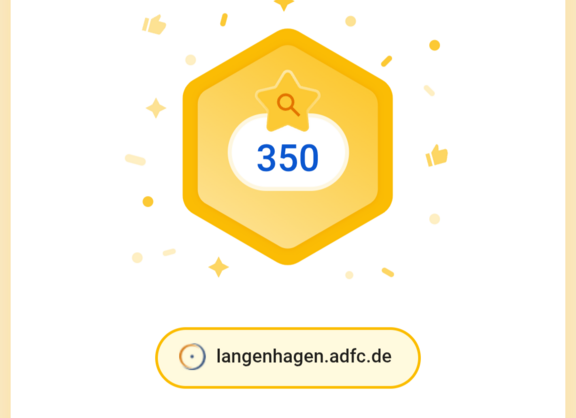 Google Search SEO GEO 350 Klicks Google Search / ADFC Langenhagen