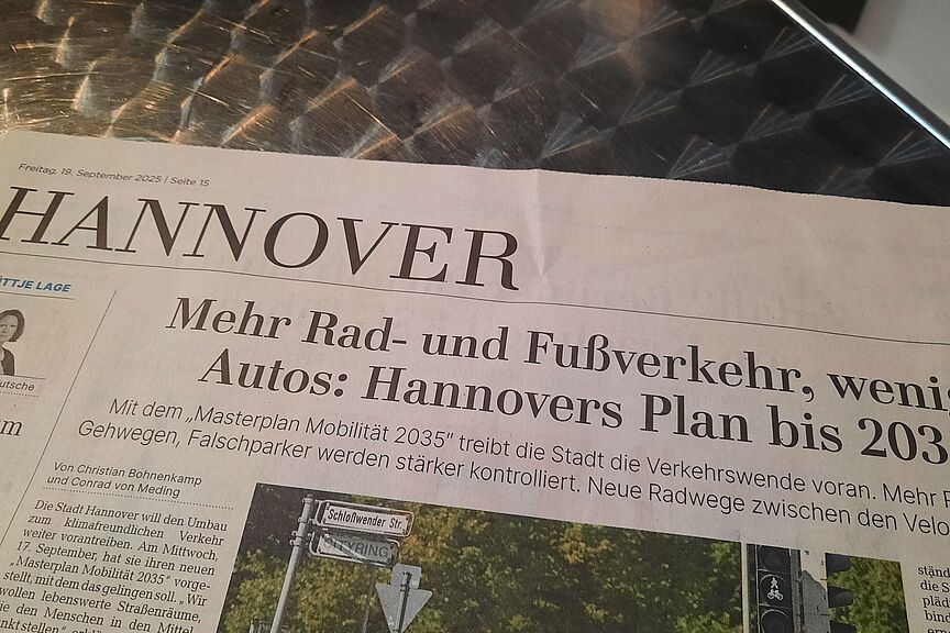 HAZ Neuer Masterplan für Mobilität Mehr Fuß- und Radverkehr, weniger Autos: Wie Hannover das bis 2035 schaffen will