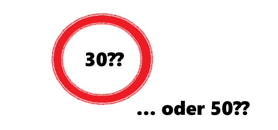 Tempo 30 im Modellversuch in der Region Hannover: Und wie schnell/langsam wurde gefahren? Tempo 30 im Modellversuch in der Region Hannover: Und wie schnell/langsam wurde dort gefahren? Unten steht's ... (C) ADFC Langenhagen