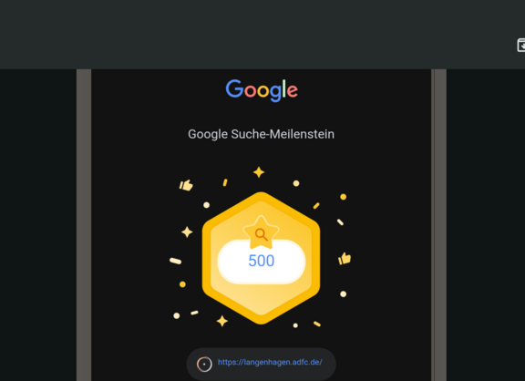 Klicks Du Dich auch rein ins Radfahr-Vergnügen in und um Langenhagen! Der neueste Google Search Award: 500*) Klicks durch die Suche mit Google auf der Webseite des ＡＤＦＣ Langenhagen (C) ＡＤＦＣ Langenhagen