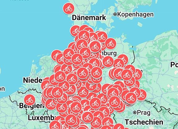 Hilfe! Fahrrad-Reparatur-Service-Stationen: Die bundesweite Online-Karte