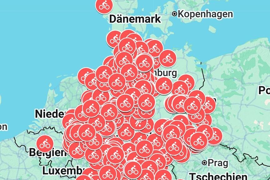 Fahrrad-Reparatur-Service-Stationen: Die bunndsweite Karte Hilfe! Fahrrad-Reparatur-Service-Stationen: Die bundesweite Online-Karte