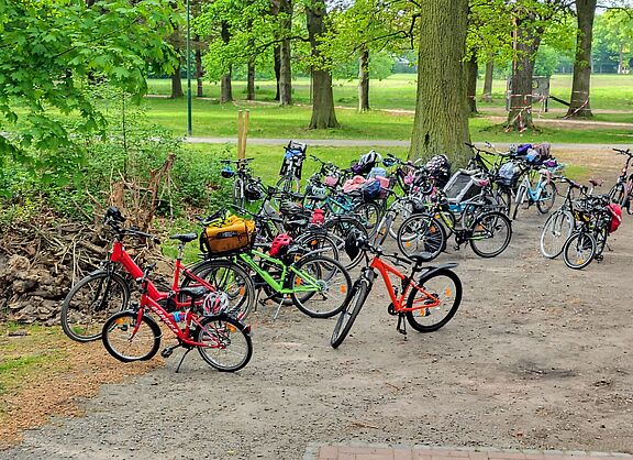 Fahrrad-Klassenfahrt mit der 4d der Friedrich-Ebert-Schule 