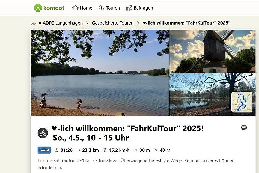FahrKulTour_2025 ♥-liche Einladung: Mach mit bei der "FahrKulTour", wieder am Sonntag, 4. Mai 2025