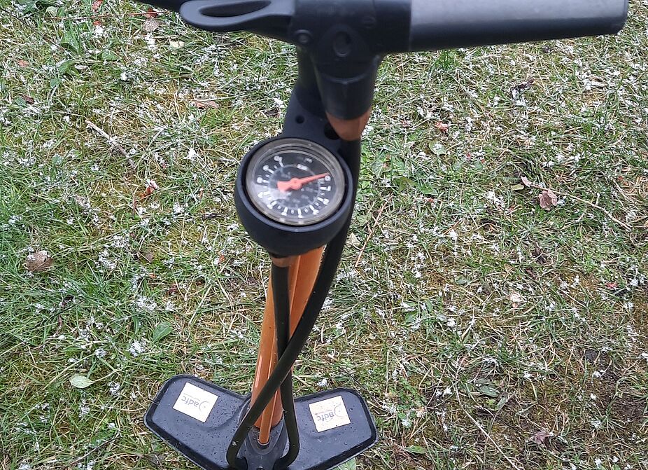 Luftpumpe des Zentralen Stützpunkt Luftpumpe ADFC Langenhagens