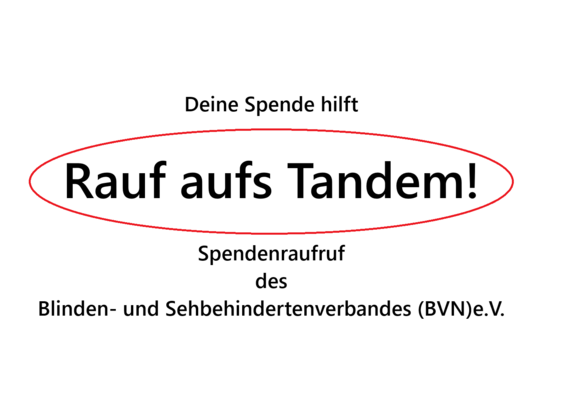 Deine Spende hilft: Rauf aufs Tandem!