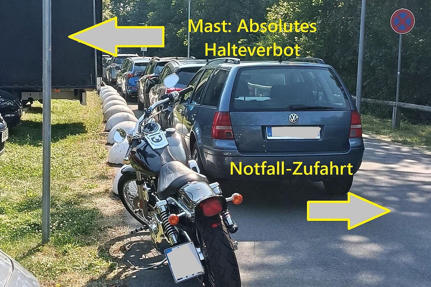 Fuß- und Radwege sind KEINE Kfz-Parkplätze