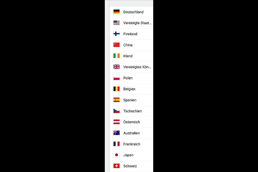 Länder Matomo-Zähler: Besuche aus Ländern