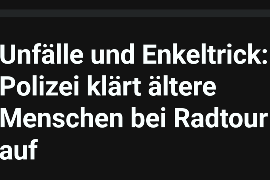 60 plus - Unfälle und Enkeltrick: Polizei klärt Ältere auf 60 plus - Unfälle und Enkeltrick: Polizei klärt Ältere auf - HAZ