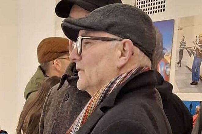 Der Künstler dieser Vernissage: Thomas Deutschmann - (C) ADFC Langenhagen