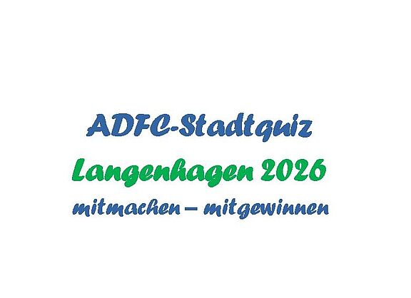 ＡＤＦＣ Langenhagen - StadtQuiz StadtRadeln 2026: Mitmachen, mitgewinnen!