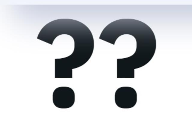 Die zwei Fragezeichen