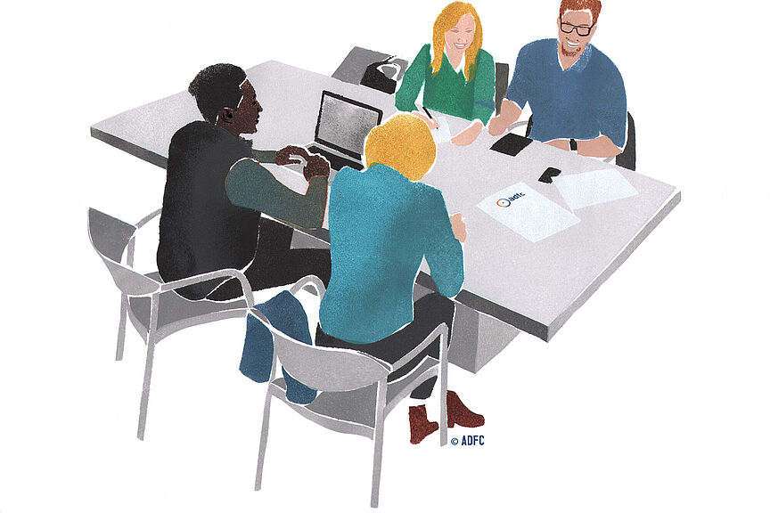 Planungsrunde Illustration Planungsrunde Illustration